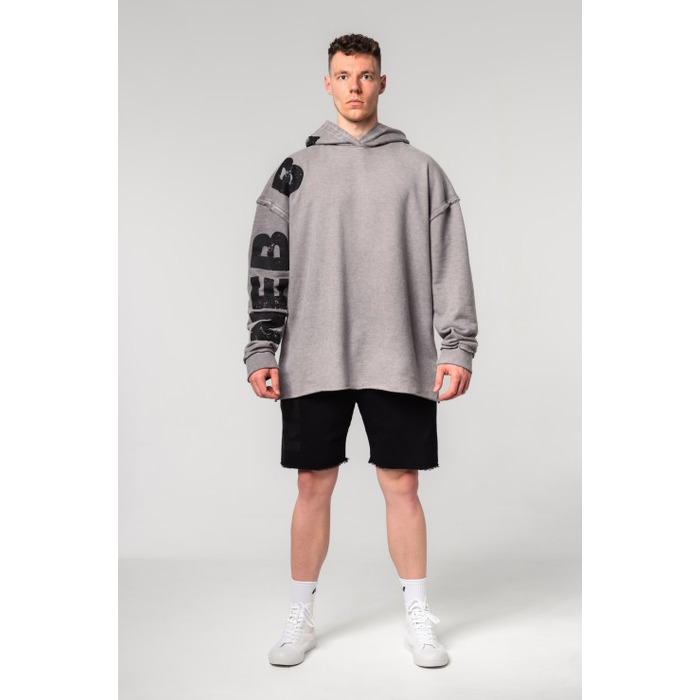 Худі Nebbia Washed-off Oversized Pullover Hoodie NO BS Light Grey 371