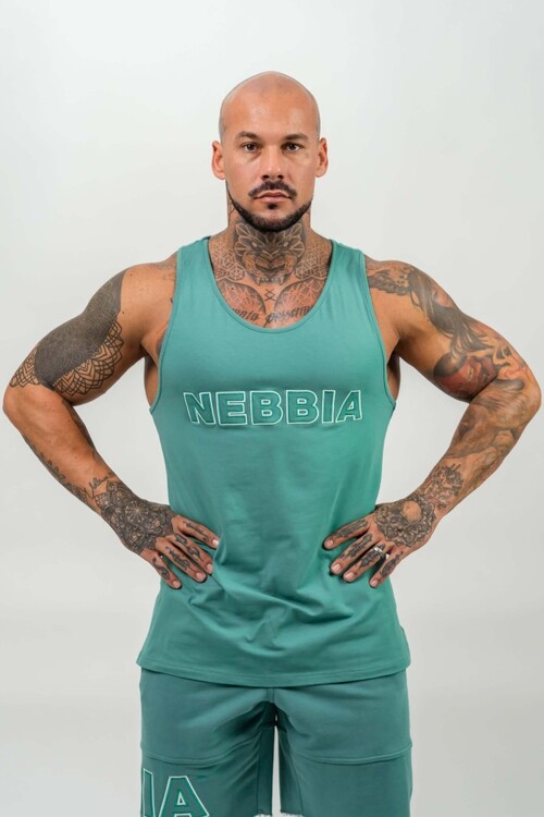 Майка Nebbia Gym Tank Top STRENGTH Green 714