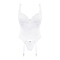 Комплект Obsessive Amor Blanco, білий, S/M