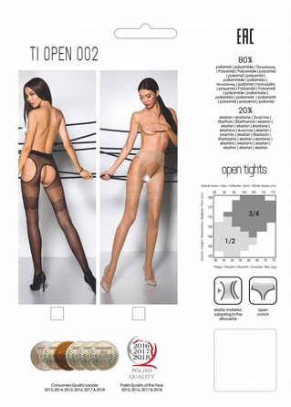 Колготки с открытым доступом TIOPEN 002 beige 1/2 (20 den) - Passion