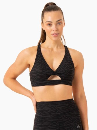 Топ Transform Twist Sports Bra - Black Zebra