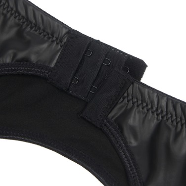Комплект пояс для панчіх з трусиками StarNight, чорний, S