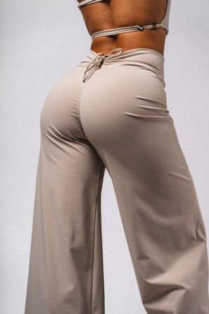 Штани Deni x NEBBIA High-waist Flared Pants Cream 312