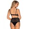 Комплект кружевной Obsessive Klarita черный, S/M