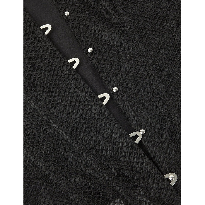 Корсет из сетки Star Night с крючками и шнуровкой, черный, M (без коробки)