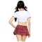 Костюм школярки Miss Prep School Leg Avenue, 4 предмети, червоний, M/L