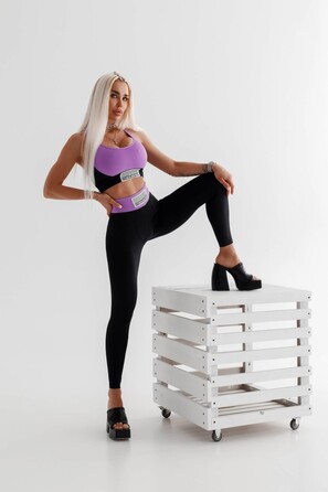 Легінси High Waisted Designer Leggings SIGNATURE Black 463