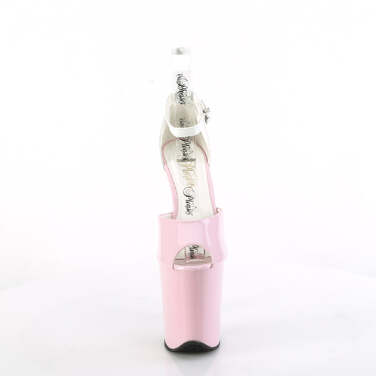 Босоніжки Flamingo-868 *8 дюймів на підборах, 4 дюйми з закритим ремінцем на щиколотці, рожево-білі