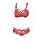 Комплект Obsessive 860-SET-3 2 pcs set red S/M
