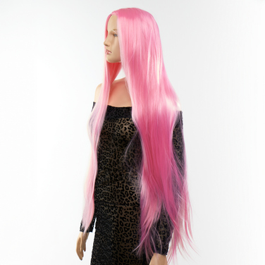 Перука довга Fetish Hair рожева, 100 см