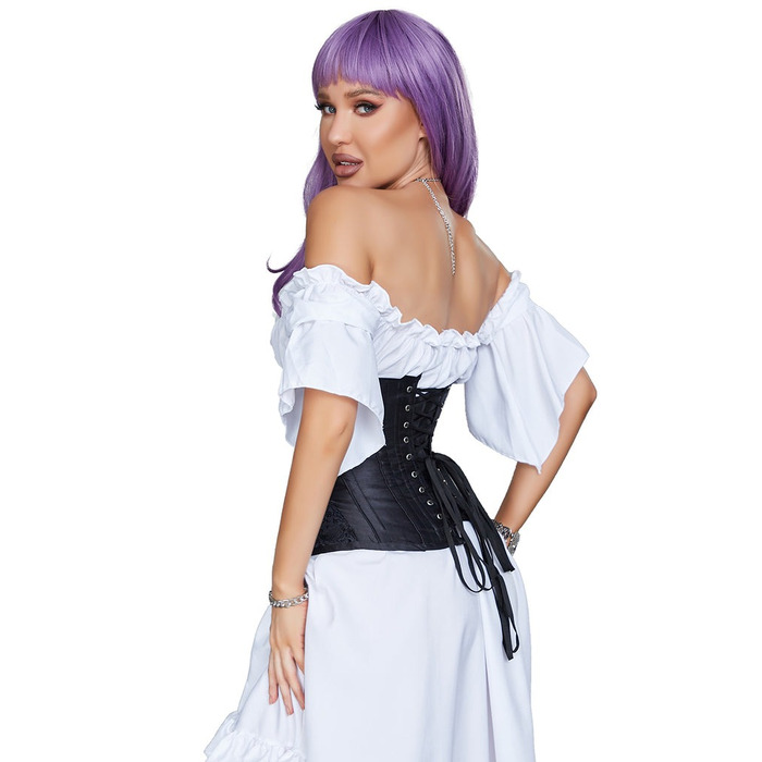 Корсет Star Night Corset с крючками и шнуровкой, черный, S (без коробки)