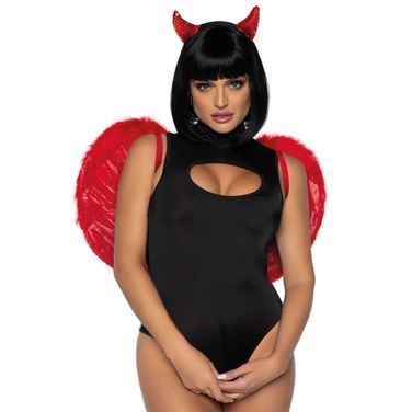 Крылья из перьев Leg Avenue, красные