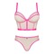 Комплект Obsessive Nudelia top & panties pink S/M