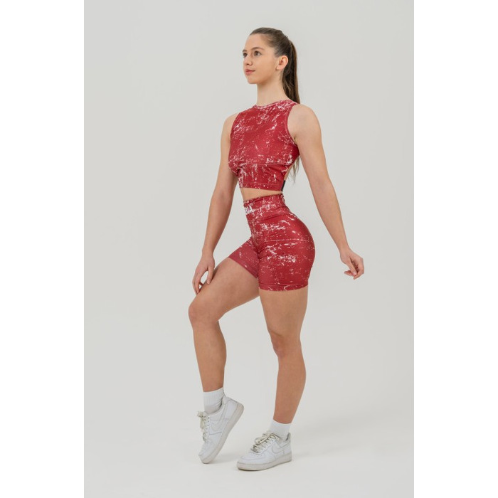 Топ Nebbia Crop tank top ROUGH GIRL Red 617