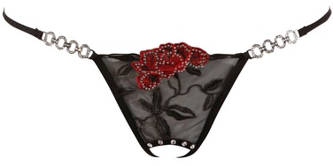 Стрінги String Rose crotchless S/M