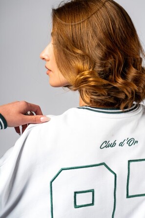 Толстовка жіноча Nebbia Lounge Sweatshirt CLUB D’OR White 642