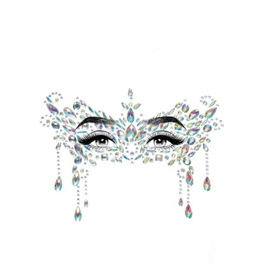 Наклейки для лица Diamond Sticker Masquerade White Leg Avenue