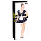 Костюм покоївки Black Level Vinyl Maid's Dress з вінілу, чорно-білий, M