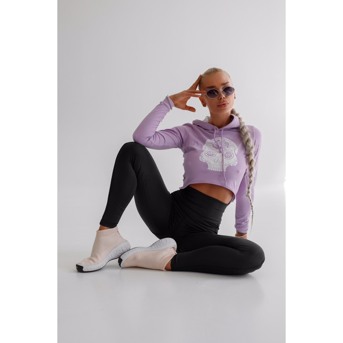 ТОП LILAC CROPPED JACKET WITH SKULL