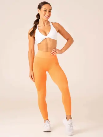 Леггинсы Ryderwear Honeycomb Scrunch Seamless Leggings - Mango