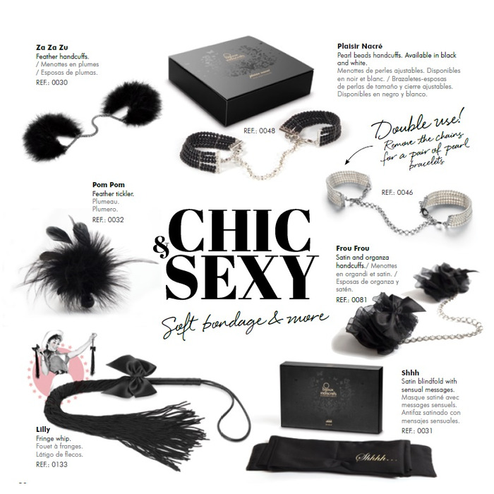 Наручники с перьями Bijoux Indiscrets черные, OS