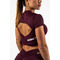 Топ Nebbia Open-back Cropped Top STRONG BEAUTY Dark Red 430