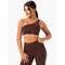 Топ Ryderwear Adapt One Shoulder Sports Bra - Chocolate Leopard