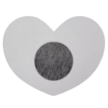Наклейки на соски в форме сердца Be Wicked Heart Nipple Stickers черные, 3 пары