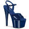Босоножки Pleaser Adore-709GP *Каблук 7 дюймов, босоножкии с ремешком на щиколотке шириной 2 3/4 дюйма, темно-синие