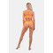 КУПАЛЬНІ Nebbia ТРУСИКИ ORANGE NEON DOUBLE SIDE-TIE BIKINI BOTTOM 453