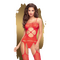 Эротический комбинезон Penthouse Hot nightfall red (XL)