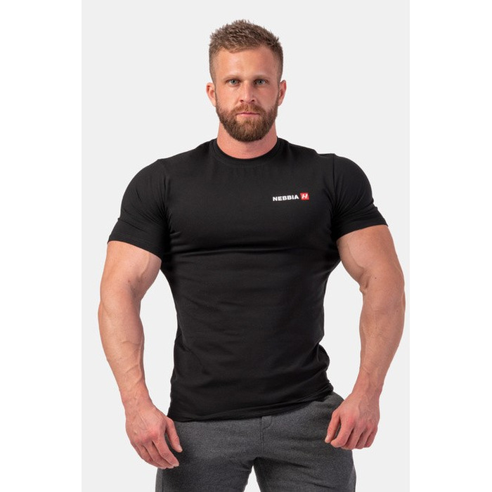 ФУТБОЛКА MINIMALIST LOGO NEBBIA T-SHIRT BLACK 291