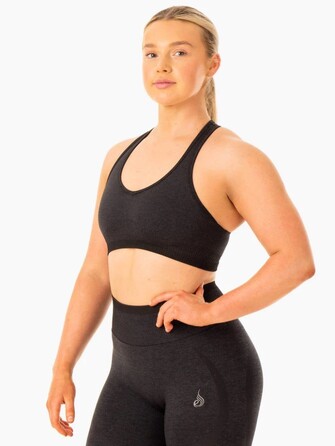 Топ Excel Seamless Sports Bra - Black Marl