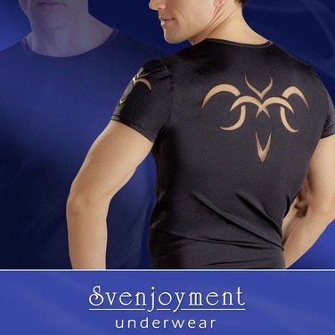 Футболка мужская с принтом на спине Sven Joy Ment Shirt черная, M