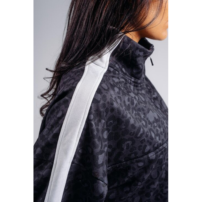 Кофта Nebbia Half-Zip Leopard Sweatshirt PRIMAL Black Leopard 866