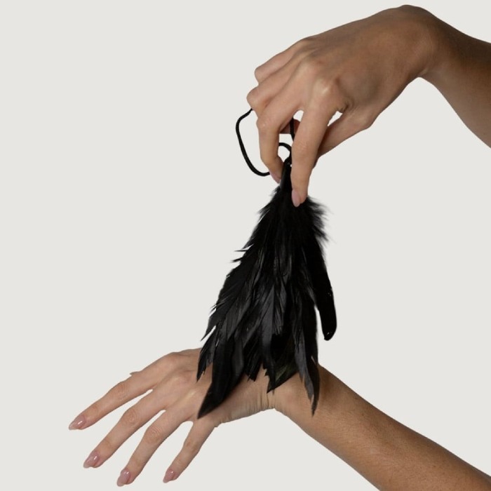 Перья для щекотания Adrien Lastic Prestige черные