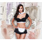 Ігровий костюм покоївки MAID BLACK RUFFLE W/WHITE UNDER BUST