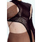 ASYMMETRIC GARTER top Black mesh_ чорна сітка