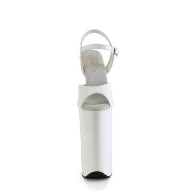 Босоножки Beyond-009, каблук 10 дюймов, ремешок на щиколотке 6 1/4 дюйма, белые