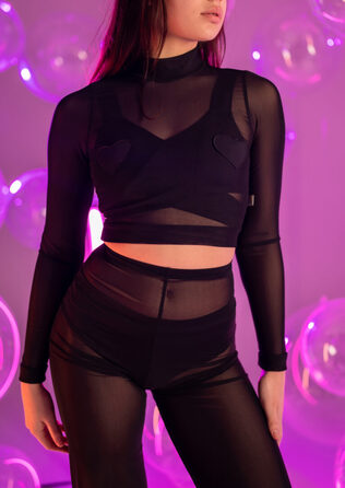 Рашгард серця з сіточки для полденс