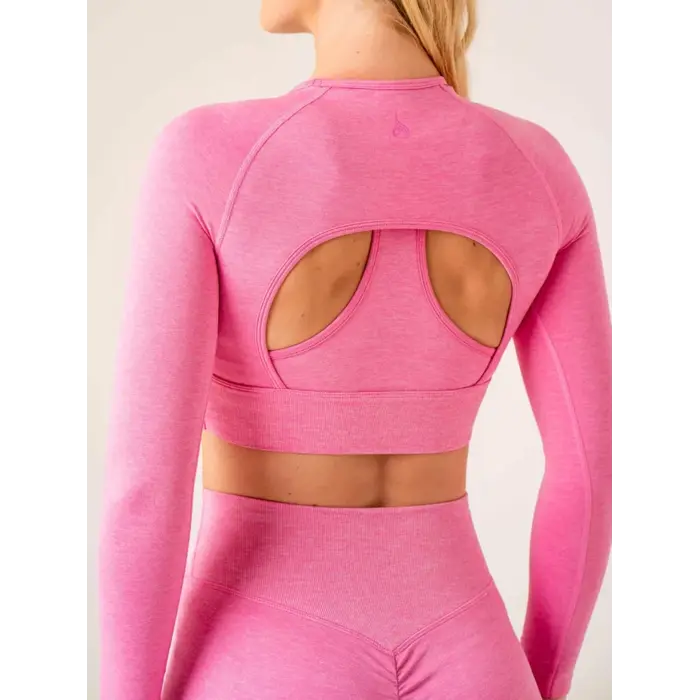 Топ Ryderwear Focus Seamless Long Sleeve Top - Hot Pink Marl