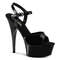 Босоніжки Pleaser Captiva-609 6 дюймів з ремінцем на щиколотці PF босоніжки з RS на підборах, чорні