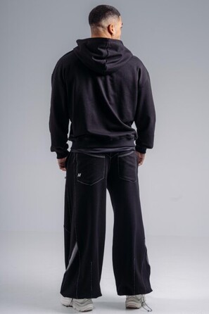 Спортивна кофта Nebbia Zipper Hoodie with Embroidery PRIMAL Black 884