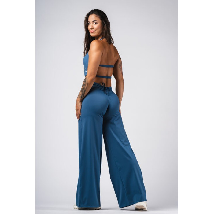 Штани Deni x NEBBIA High-waist Flared Pants Blue 312