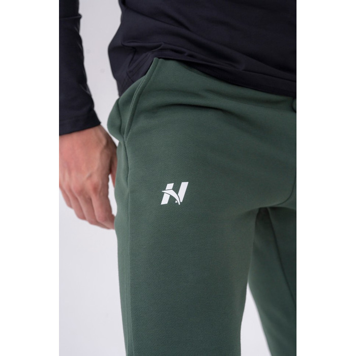 Штани Slim sweatpants with side pockets 'Reset” 321 Dark Green Khaki