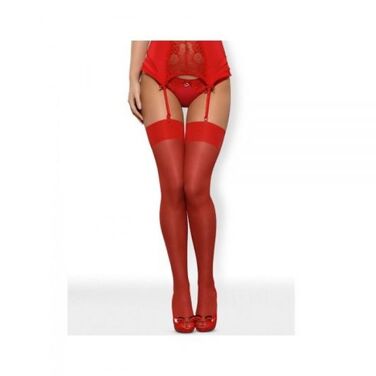 Панчохи Червоні Obsessive S800 S / M Red