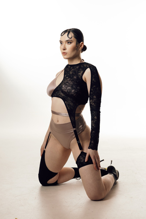 Stockings Black matte biflex _ чорний матовий біфлекс