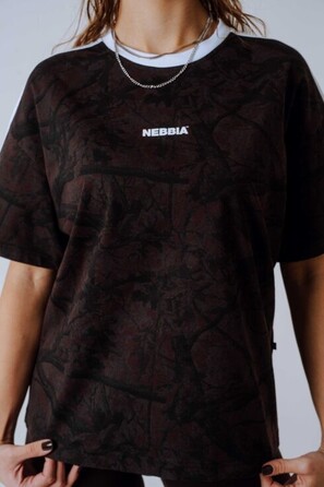 Футболка Nebbia Relaxed Tee POWER Dark Brown Camo 894