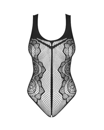 Боді з відкритим доступом Obsessive Teddy B335, мереживне, чорне, S/M/L