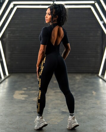 Комбінезон Nebbia Women's Workout Jumpsuit INTENSE Focus Gold 823